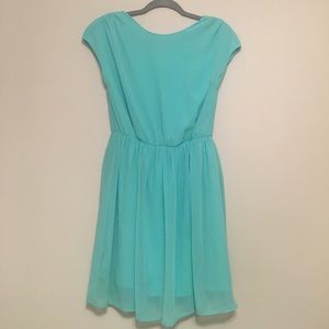 Spring teal dress